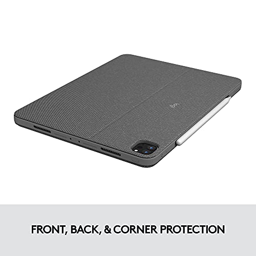 Logitech Combo Touch iPad Pro 11-inch (1st, 2nd, 3rd, 4th gen - 2018, 2020, 2021, 2022) Keyboard Case - Detachable Backlit Keyboard, Click-Anywhere Trackpad - Oxford Grey; USA Layout by Logitech - Image 3