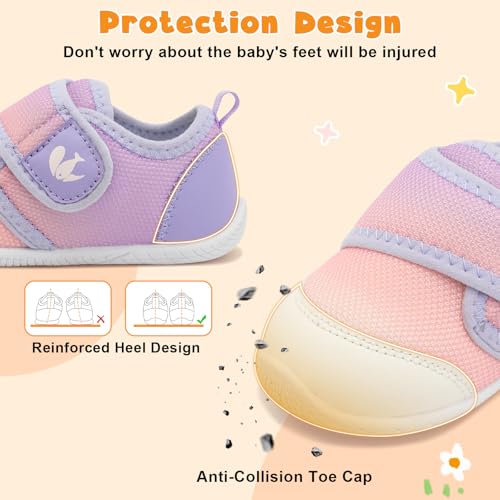 FEETCITY Toddler Shoes Girls Boys Barefoot Shoes Toddler Walking Shoes Kids Slip On Sneakers Breathable Tennis Shoes2