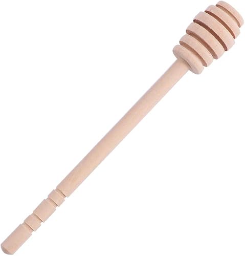 Miniatura 3 de Paquete de 6 palitos de madera para mezclar con leche, café y miel, extractor de tarro de miel, para regalo de fiesta de boda.
