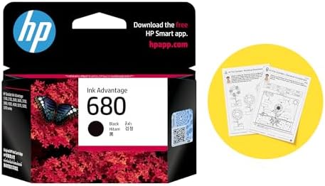 680 Original Ink Advantage Cartridge (Black)| 3000+ Learning worksheets Worth Rs 599 Free