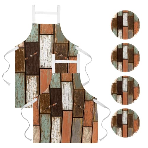 Tablier de cuisine pour nettoyage de la maison et travail en restaurant lot de 2