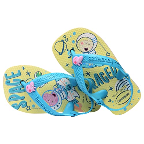 Havaianas Baby Peppa Pig Flip Flop Sandals, Beige, Size 6 Baby #TOP3
