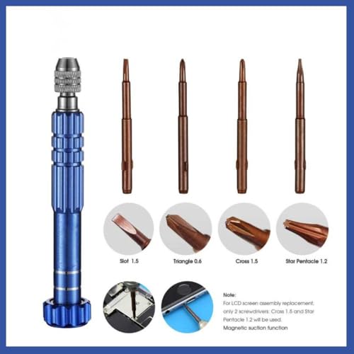 Image of 5-in-1 Multifunctional Small Magnetic Precision Pocket Mini Screw Driver Set for Eyeglass, Smartphone, Tablet, Watch, Repair Tool Kit