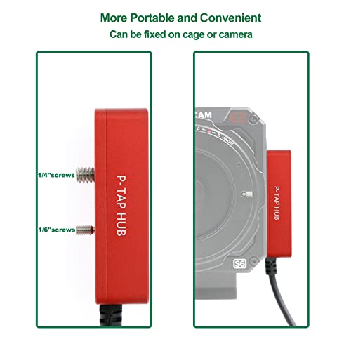 Alvin’s Cables D-Tap Splitter P-Tap Hub Cable Dtap Male To 3 Port D Tap Female Splitter Cable With Screw Threads For Arri Red Z Cam Cameras Tilta Steadicam Idx V-Mount Battery #TOP4