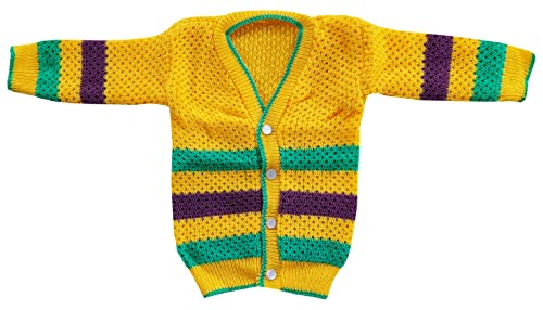 Image of little PANDA Unisex Baby Sweater Woollen Knitted Full Sleeves Sweater with Cap and Booties Set Woolen Sweater Baby Boys and Baby Girls