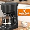 Electactic 5-Cup Programmable Drip Coffee Maker, a compact coffee machine with a digital clock and 24-hour programmable timer, featuring Auto Shut-Off, and a Removable Filter Basket for Home & Office.