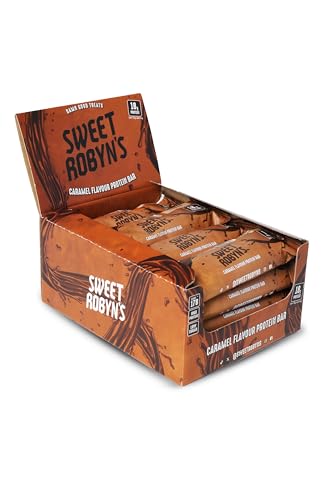 SWEET ROBYN’S Caramel Protein Bars – 18 g Protein, Collagen-Enriched, Low-Sugar, Real Belgian Chocolate (12 Pack, 55 g Each) - Image 4