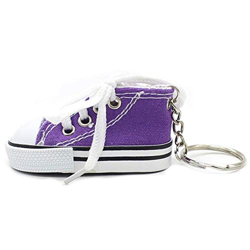 djryj Remarkable 9 Colores Bonito Mini Zapatillas de Lona Llavero para Mujer Niña Souvenir Regalo Mujer Bolsa Llave Soporte Accesorios - Envío