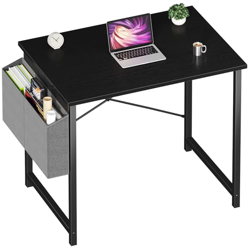 NEWBULIG 31 Computer Desk with Storage for Small Spaces