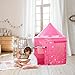 Kiddus Tenda Casette Casa da Gioco Bambini Bambine Ragazze, Castello delle Principesse, Facile Montaggio Pop up, Interni ed Esterni. Rosa