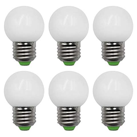BROLSKUN E27 G45 Schraubsockel LED Lampe 3W AC 220V-240V Nicht Dimmbar natur weiß 4000K,6er-Pack Cover