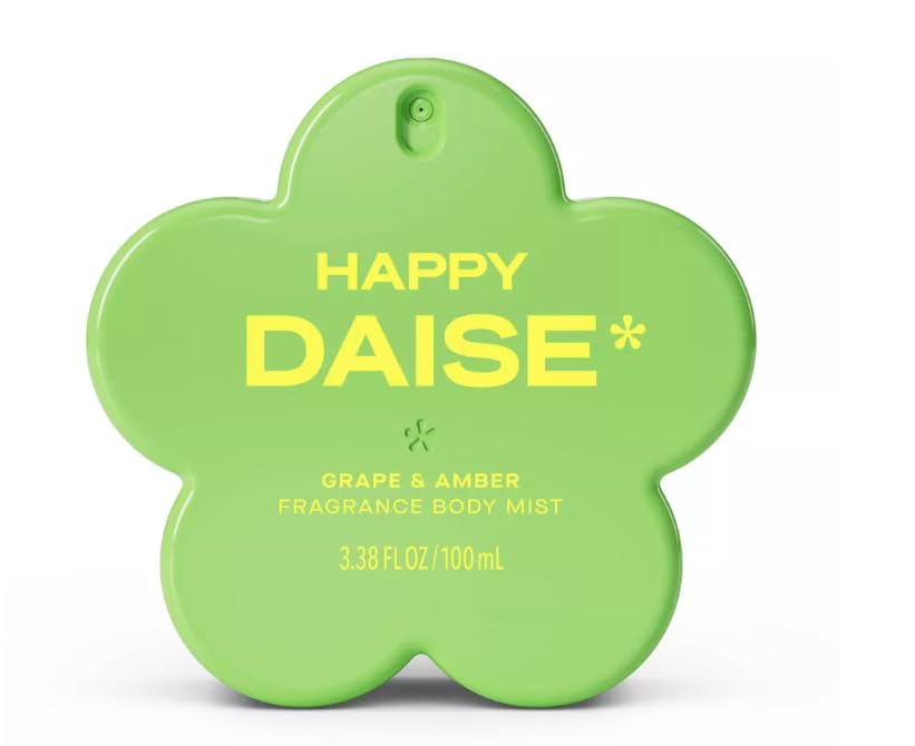 DAISE Happy Body Mist for Women, Citrus Floral Fragrance, Light Refreshing Daily Spray, Cruelty-Free, 3.38 fl oz Pk 1