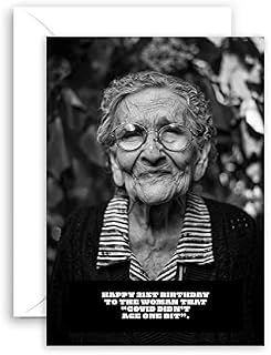 Lithobee - Funny Birthday Card - 21ST Birthday Covid Didn't Age Funny- Rude Birthday Cards for Mum Dad Son Brother Sister Best Friend - Humorous 30th 40th 50th Bday Cards