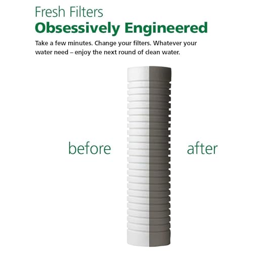Image of AO Smith 2.5 inchx10 inch 5 Micron Sediment Water Filter Replacement Cartridge - 2 Pack - NSF /ANSI 42 Certified - For Whole House Filtration Systems - AO-WH-PREV-R2