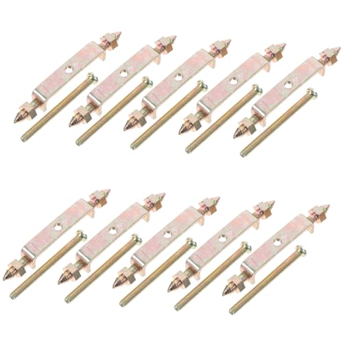 SOLUSTRE 10pcs Box Wire Box Patcher Boxes Recessed Socket Boxes Electrical Outlet Boxes DIY Electric Enclosure Case Wall Socket Boxes Golden PVC