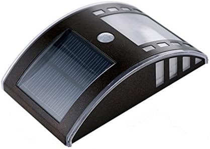 WISTPAD Latest Version Solar Motion Sensor Super Bright LED Wall Mount Path Light for Balcony/Outdoors/Drive Way/Garden/Staircase/Step/Stadium/Wall/ Yard 1857CM Stainless Steel Black, White Color LED