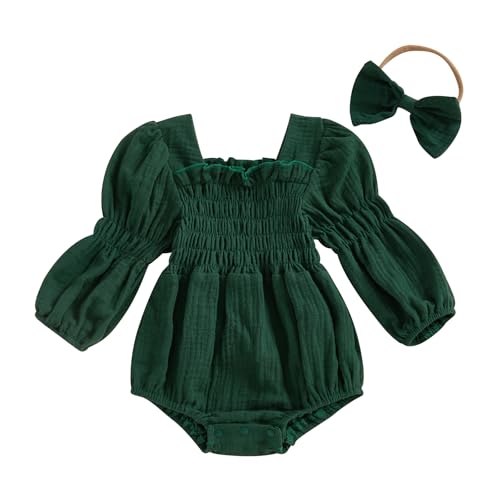 Kavousa Smocked Baby Girl Romper