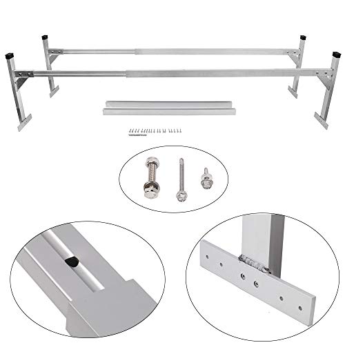 Lonwin Adjustable Aluminum Trailer Ladder Rack fit for Enclosed Trailers