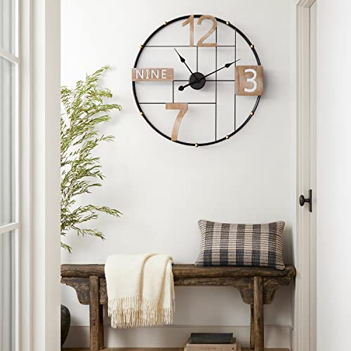 Orologio da parete grande 60 cm con segno digitale...