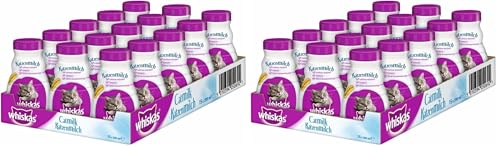 Whiskas Katzenmilch für Kätzchen ab 6 Wochen, 15 Flaschen, 15x200ml – Leckerer Snack für eine glückliche Katze, laktosereduziert und leicht verdaulich,3 l (2er Pack)