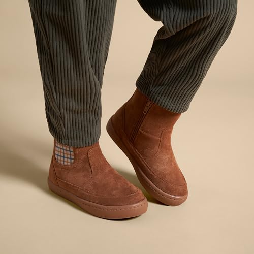 Modern Moments by Gerber Baby Boys' Chelsea Boot With Zipper, Light Med Brown, Size 5 by Modern Moments by Gerber - Image 4