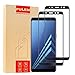 [2-Pack] Samsung Galaxy A8 Plus 2018 Screen Protector, PULEN 0.3MM Slim And 9H Hardness Tempered Glass [Anti-Scratch] [Bubble Free] Extreme Hardness with Lifetime Replacement Warranty (Black)