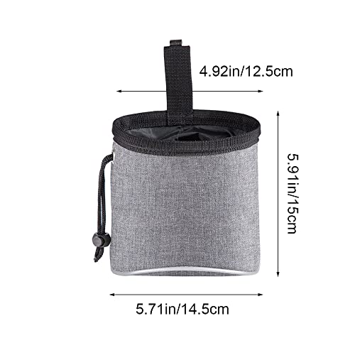 Dog Treat Bag Portable Puppy Training Pouch Doggy Poop Bag with Built-in Poop Bag Dispenser for Any Dog Travel or Outdoor Use - Image 2