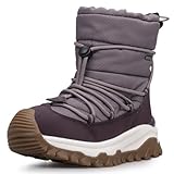 UOVO Kids Girls Winter Snow Boots Shoes Waterproof Slip Resistant Fur Lined Hiking Sneaker Outdoor Boots Size...