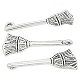zauberbesen goethe Metalle: Legierung Turbobm 27x8mm Anhänger Antik Silber Zauberbesen Anhänger Halloween Besen Zauberbesen Charm Anhänger Für die Schmuckherstellung