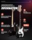 Donner E Bass Gitarre Anfänger Set, 4 Saiten P-Stil Bass Gitarren in voller Größe Elektrobass mit Gitarrentasche, Gitarrengurt und Gitarrenkabel (Schwarz)