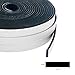 High Density Foam Seal Tape, 1/2 Inch x 1/8 Inch, Neoprene Weather Stripping for Doors & Windows, 59 Feet (3 Rolls x 19.7ft)