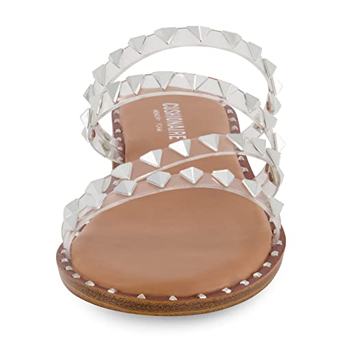 CUSHIONAIRE Women's Tonya Studded slide sandal with Memory Foam3