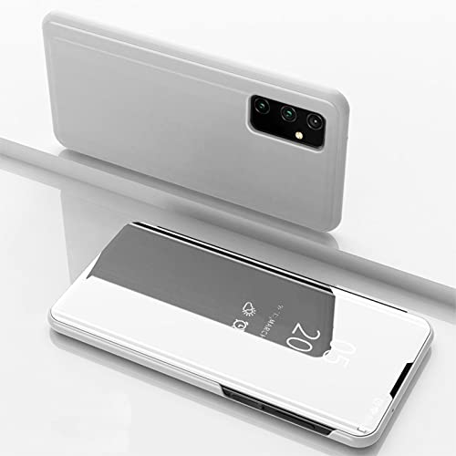 Coque Samsung A53 5G étui rabat miroir argenté compatible Galaxy A53 coque intégrale