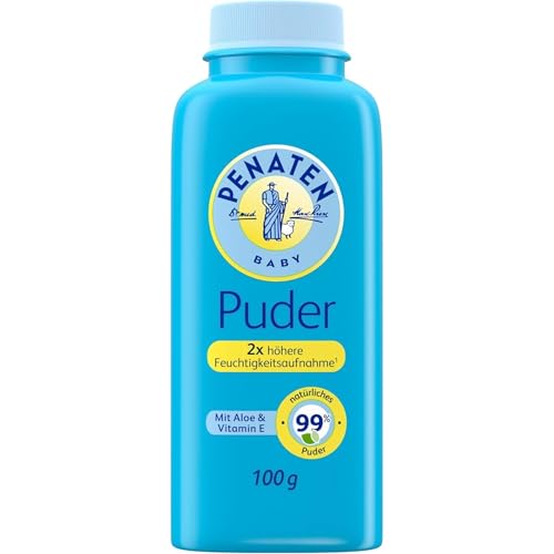 Penaten natürliches Baby Puder mit Aloe & VitaminE(1x 100g)- Schützt