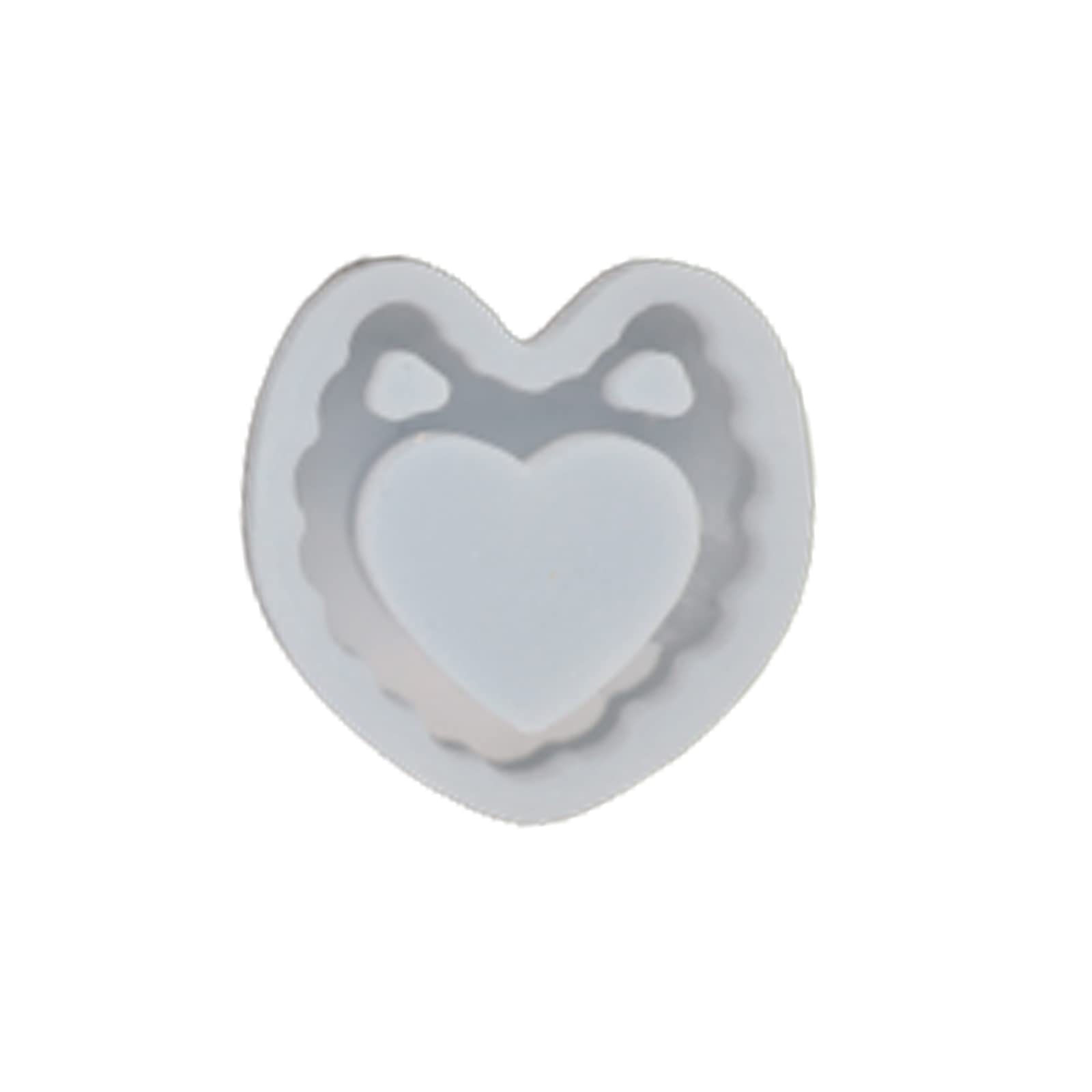 NEWFT Clear Silicone Resin Casting Shaker Mold Resin Epoxy Mold for Crafts Pendant Keychain Jewelry Making