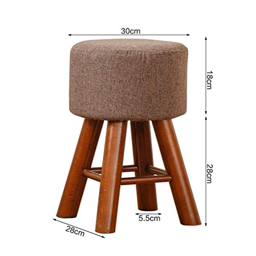 Reposapiés acolchado con asiento cómodo de lino y base estable 4