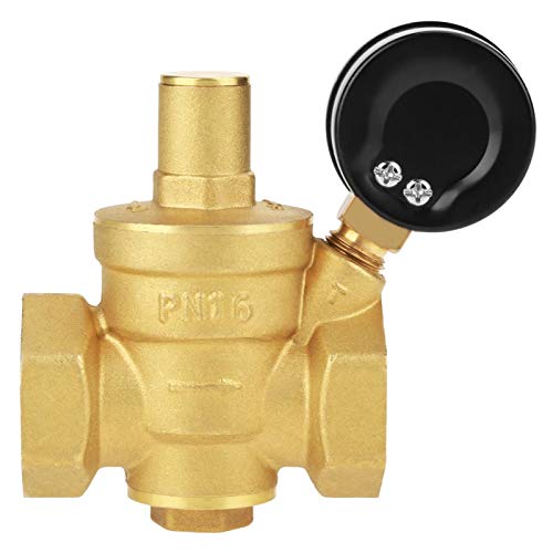 Water Pressure Regulator Valve with Gauge, DN25 Brass Tap Pressure