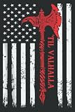  American Viking Axe Flag Til Valhalla Veteran Usa Patriotic Zip: Ruled Notebook/Journal - Lined Journal with Matte Finish Cover, 6\" x 9\", Perfect for School, Office & Home