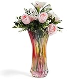 vaso cristalli di boemia BASE PESANTE: Ogni vaso da interno è caratterizzato da una base pesante e stabile. Ciò significa che ogni vaso trasparente potrà contenere grandi mazzi di fiori e molta acqua senza ribaltarsi o rompersi. Ciò rende ogni vaso vetro alto più sicuro con bambini o animali domestici, ma meglio tenerli fuori dalla loro portata. Le pareti spesse non si romperanno, frantumeranno né scheggeranno facilmente, sebbene il design li fa sembrare delicati e tradizionali.