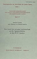 Der Anteil Der Privaten Landwirtschaft an Der Agrarproduktion in Den Rgw-Lander 3428054822 Book Cover
