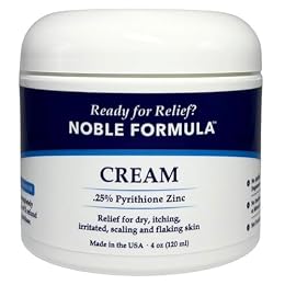 Noble Formula 0.25% Pyrithione Zinc Cream for Itchy, Flaky, Dry Skin, 4 oz