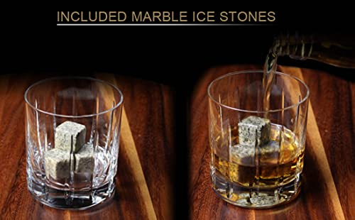 Cocktail Smoker Kit | Old Fashioned, Whiskey, Bourbon Cocktail Smoker Kit With Torch, Ice Stones, And Four Flavors Of Wood Chips | Gift For Birthdays/Father's Day/Christmas. (No Butane) #TOP4