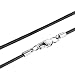 FIBO STEEL 2mm Mens Womens Necklace Leather Cord Chain, 16-30 inches