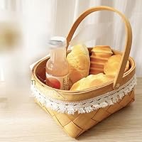 Amazon｜竹編みかご 竹製 手織り 野菜バスケット 野菜かご