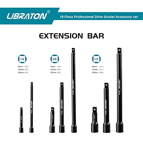 Libraton Set de 18 Extensiones y 20 Destornilladores Magnéticos miniatura 2