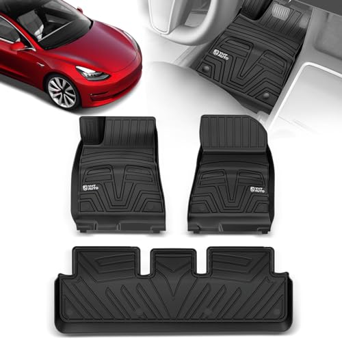 Yhtauto YHTFM10098 Custom Fit Car Floor Mats For Tesla Model 3 2023 2022 2021 cover