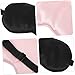 Ipetboom 2Pcs Double-Sided Silk Eye Mask Soft Blackout Sleep Mask Adjustable Strap Comfortable Eye Cover for Sleeping Travel and Office Use