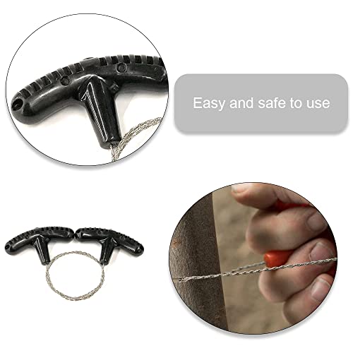Yuanyoutong Pocket Chainsaw, Wire Saw, Rope Saw, Emergency Outdoor Survival Gear, Stainless Steel Folding Chain Hand Saw, Rope Kit For Camping Hiking And Cutting Trees & Wood #TOP4