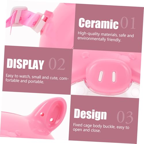 Cage portable pour hamster légère et ventilée - Boîte de transport rose VICASKY