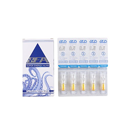 Dragonhawk Sea Tattoo Needle Cartridges Professional Disposable Needles for Tattoo Artists 10Pcs of Box (C1205RS)